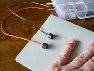 超音波センサの装着